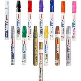 Marker olejowy Uni PX-20 błyszczący srebrny