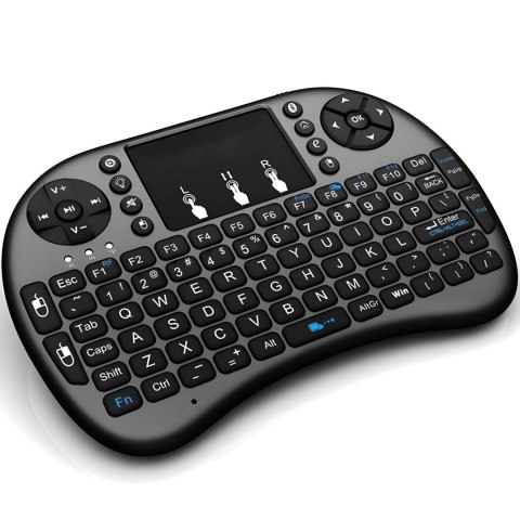 Mini klawiatura bezprzewodowa z touchpadem podświetlana do Smart TV BT