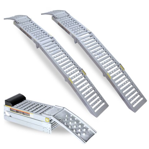 Składane Rampy Najazdowe Stalowe 200 cm 250 kg/szt (1100 kg) komplet ramp