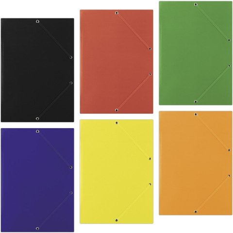 TECZKA KARTONOWA Z GUMKĽ DONAU A4/400g POMARAŃCZOWA