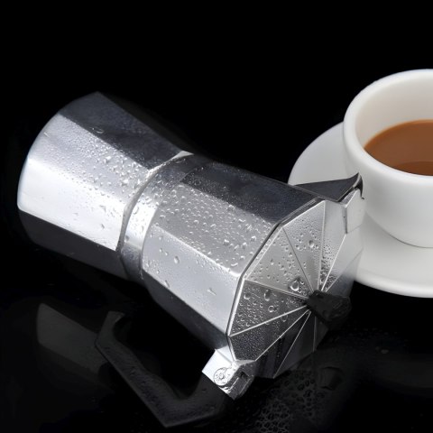 Kawiarka zaparzacz do kawy aluminiowy GAZ CERAMIKA 600 ml