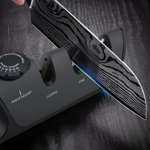 Ostrzałka osełka do noży nożyczek ręczna 3 fazy