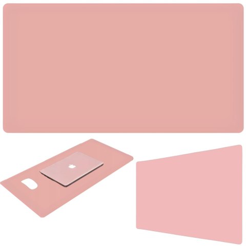 Podkładka mata gamingowa na biurko pod mysz XXL 90 x 45 cm - różowa