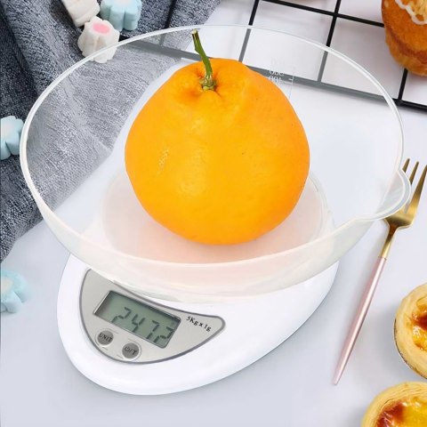 Waga elektroniczna kuchenna z miską 5000g / 1g