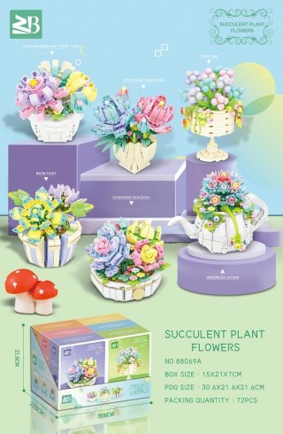 Zestaw Klocków Kwiaty 255el.