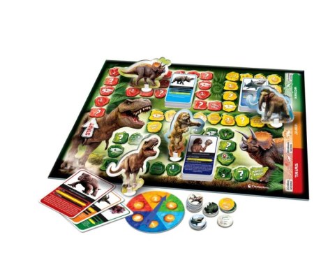 Gra planszowa Quiz Dinozaury i Prehistoria Epoka Lodowcowa Uczę się Bawiąc Język Polski Clementoni 50804