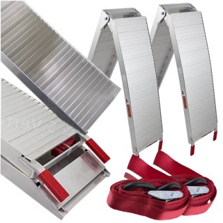 Rampy Najazdowe Rampa Najazd Podjazd Aluminiowy Składany 205cm 680kg 2 szt.