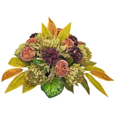 STROIK NA CMENTARZ JESIENNE KWIATY NA GRÓB MISA WSZYSTKICH ŚWIĘTYCH