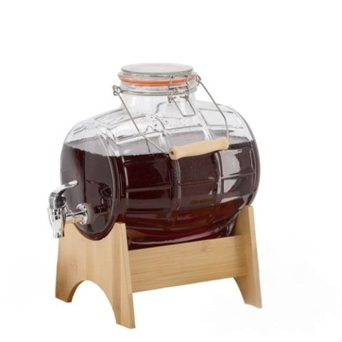 Beczułka 8L szklana z kranikiem na wódkę, bimber, na wesele