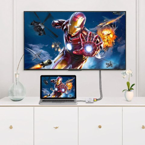 Adapter konwerter RCA AV CINCH - HDMI Full HD 5 V