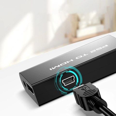 Przejściówka adapter PS2 - HDMI Jack 3.5 mm