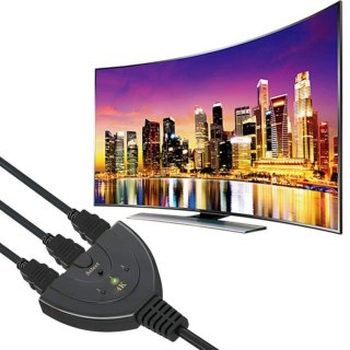 Przełącznik rozdzielacz 3 x HDMI Full HD 4K 55 cm