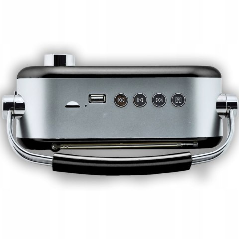 Radio FM kuchenne warsztatowe przenośne zasilane sieciowo bateryjnie