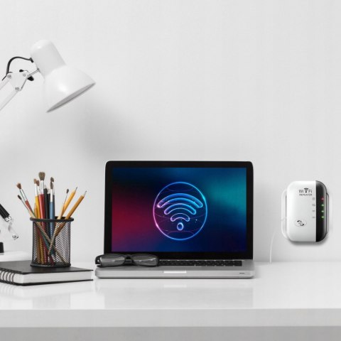 Repeater wzmacniacz sygnału Wi-Fi 2 tryby pracy 2.4 GHz