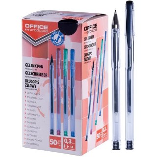 Długopisy żelowe Office Products Classic 0.5mm czarny