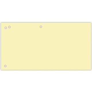 Przekładki kartonowe Office Products 1/3 A4 żółte (100)