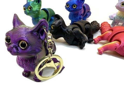 Brelok 3D kot MIX