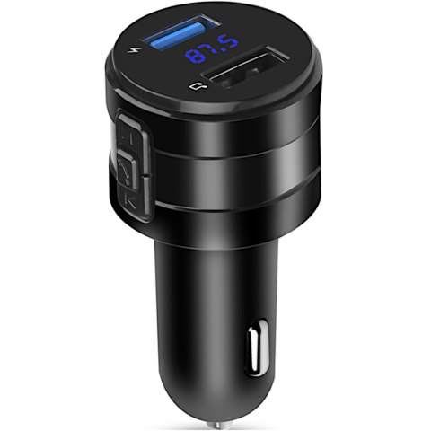 Transmiter samochodowy FM MP3 Bluetooth z ładowarką USB LCD