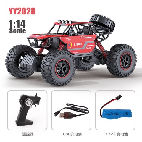 Auto RC Zdalnie Sterowane 1:16 Czarne Czerwone