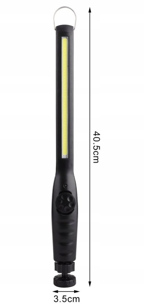 Lampa warsztatowa latarka robocza akumulatorowa z magnesem LED 400 lm