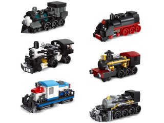 Klocki konstrukcyjne MINITRAIN - różne modele z serii: mini pociąg ZA5759