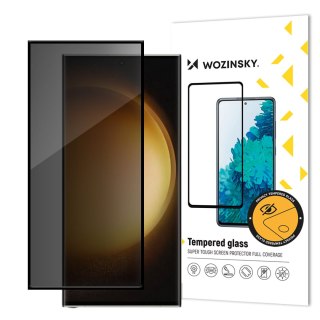 Szkło hartowane prywatyzujące na Samsung Galaxy S24 Ultra z filtrem anti-spy Privacy Glass