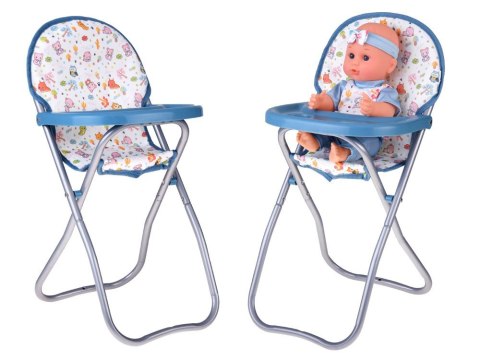 Zestaw Deluxe Lalka Bobas Wózek Łóżeczko Krzesełko akcesoria 16 ele ZA5917