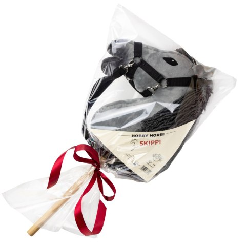 Zestaw Skippi - Hobby Horse Szary i dodatkowy Kantar - lawendowy