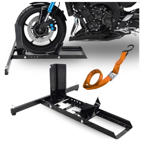 Stabilny stojak transportowy do motocykla na koła o nośności 800 kg