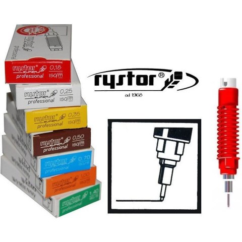 Wkład do pisaka kreślarskiego Rystor Rapidograf Super Professional 0.18mm