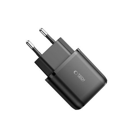 Ładowarka sieciowa USB-C PD 20W / USB-A QC 3.0 - czarna