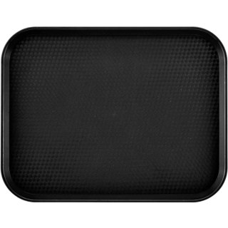 Taca antypoślizgowa do serwowania z polipropylenu 355 x 457 mm - czarna