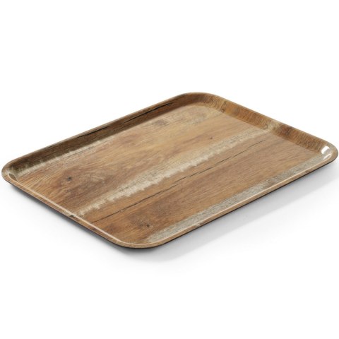 Taca kelnerska do serwowania CAMBRO Capri 33x43cm - brązowy dąb