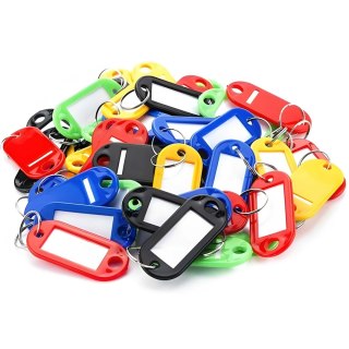 Identyfikatory breloki zawieszki do kluczy 100 szt. mix kolorów