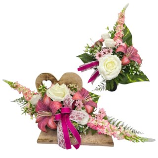 KOMPLET ZESTAW NA CMENTARZ STROIK I BUKIET KWIATY NA GRÓB POMNIK