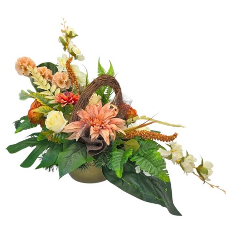 Stroik na cmentarz kwiaty wiązanka donica na grób wszystkich świętych