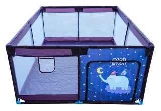 Miękki Kojec Dla Dzieci Prostokąt Nocny Słonik