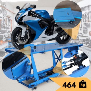 Podnośnik motocyklowy hydrauliczny udźwig do 460 kg Regulowany 18-78 cm