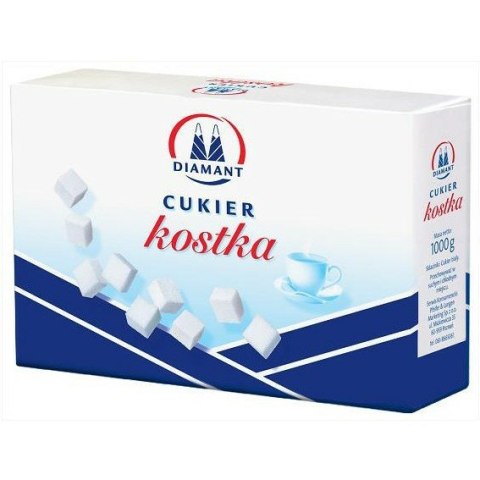 Cukier biały Diamant 1kg w kostkach