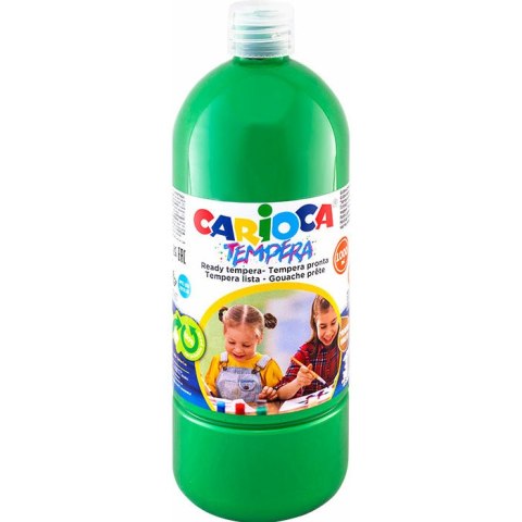 Farba tempera Carioca 1000ml zielona