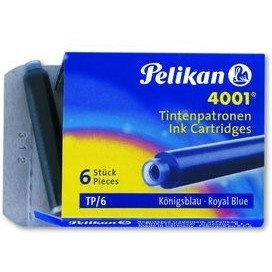 Naboje do pióra wiecznego krótkie turkusow PELIKAN