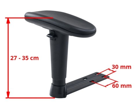 Podłokietniki regulowane 2D do foteli gamingowych obrotowych ZESTAW 2 szt.