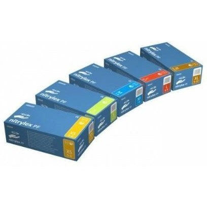 Rękawice nitrylowe Maxter Blue rozmiar S (100)