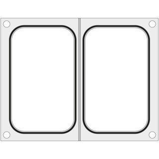 Matryca forma do zgrzewarki Hendi na dwie tacki pojemniki 178x113 mm - Hendi 805589