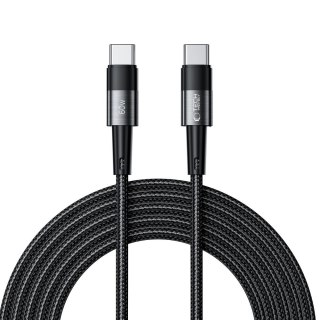 Kabel przewód USB-C PD 60W 3A 3m - szary