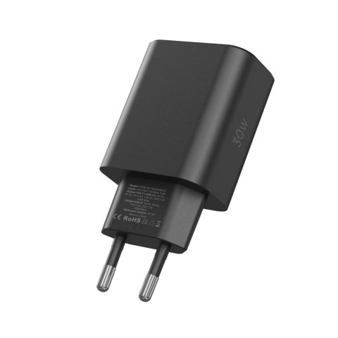 Ładowarka sieciowa 2x USB-C PD / USB-A QC 30W - biała