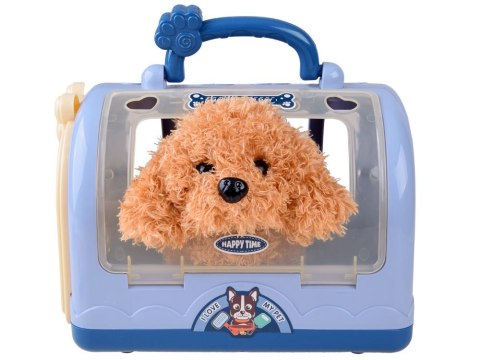 Interaktywny Piesek zestaw mały weterynarz akcesoria transporter ZA4356