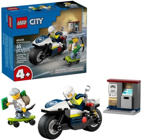 LEGO(R) CITY 60455 (4szt) Pościg na motocyklu polic