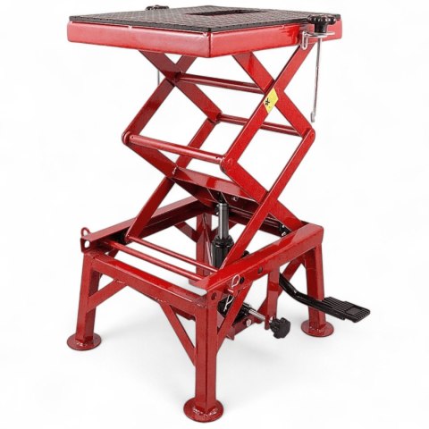 Podnośnik Motocyklowy Hydrauliczny Bituxx 135 kg 87 cm Czerwony