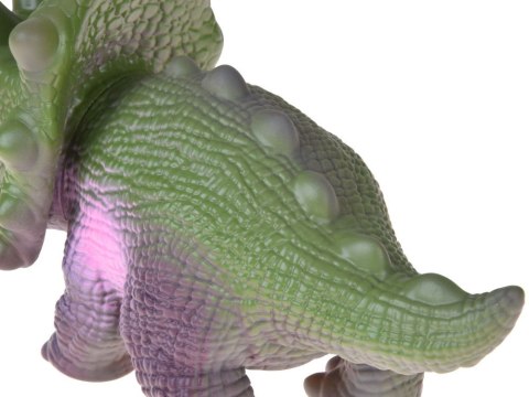 Interaktywny gumowy dinozaur triceratops figurka z dźwiękiem RYCZY ZA5726